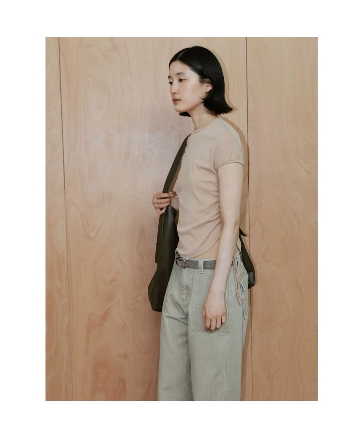 디애퍼처(THE APERTURE) Senago String Top  Beige (TA6442A03A)