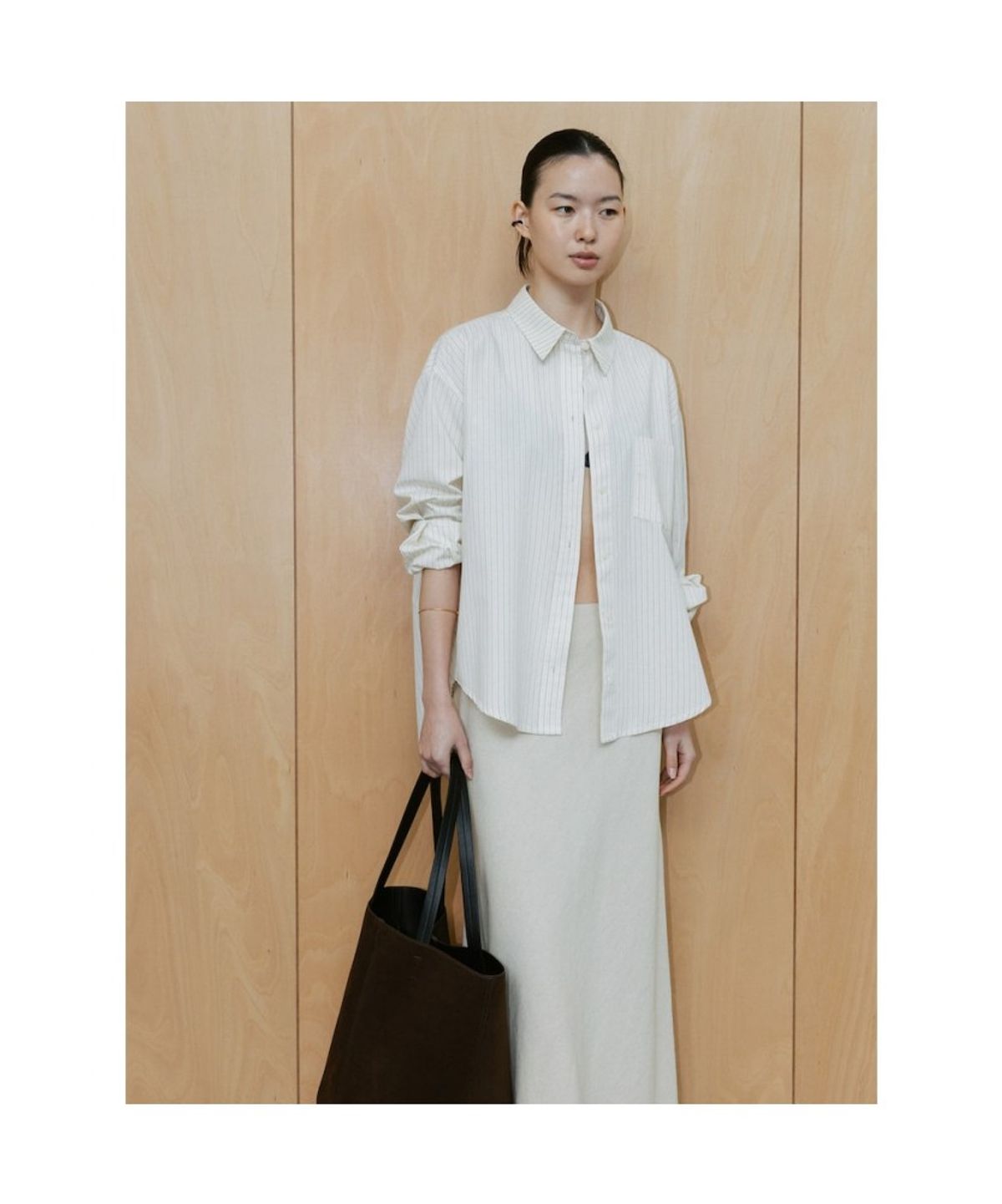 디애퍼처(THE APERTURE) Lombard Shirt  Beige (TA6464A01A)