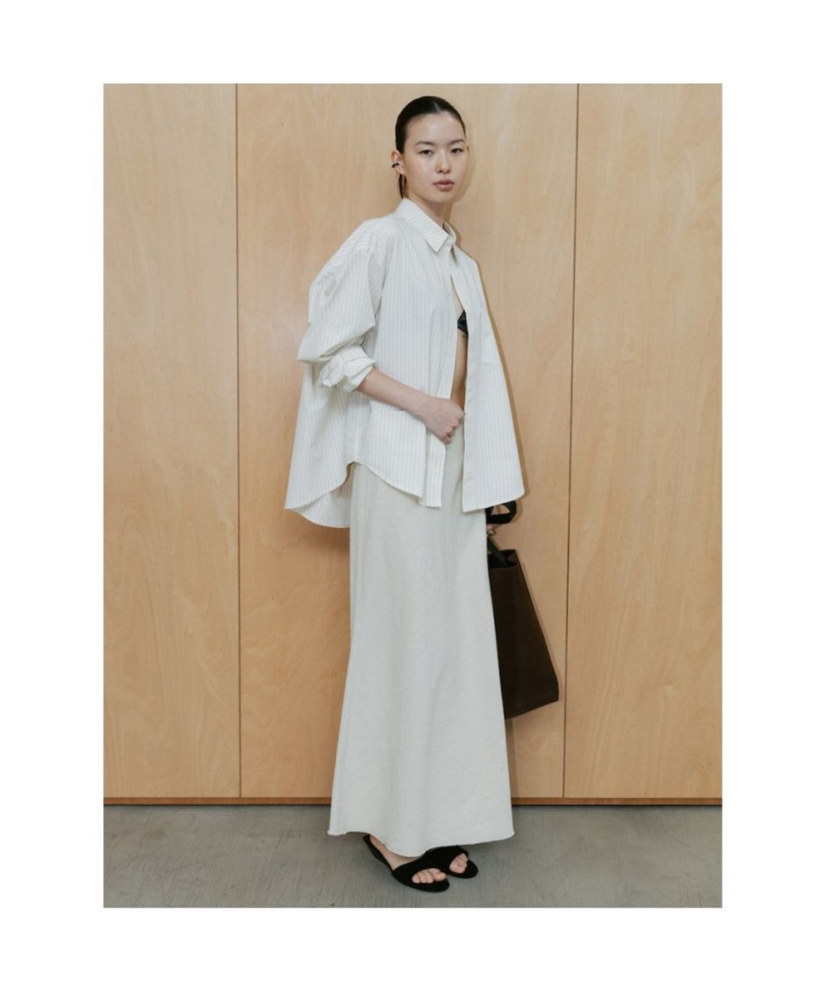 디애퍼처(THE APERTURE) Lombard Shirt  Beige (TA6464A01A)