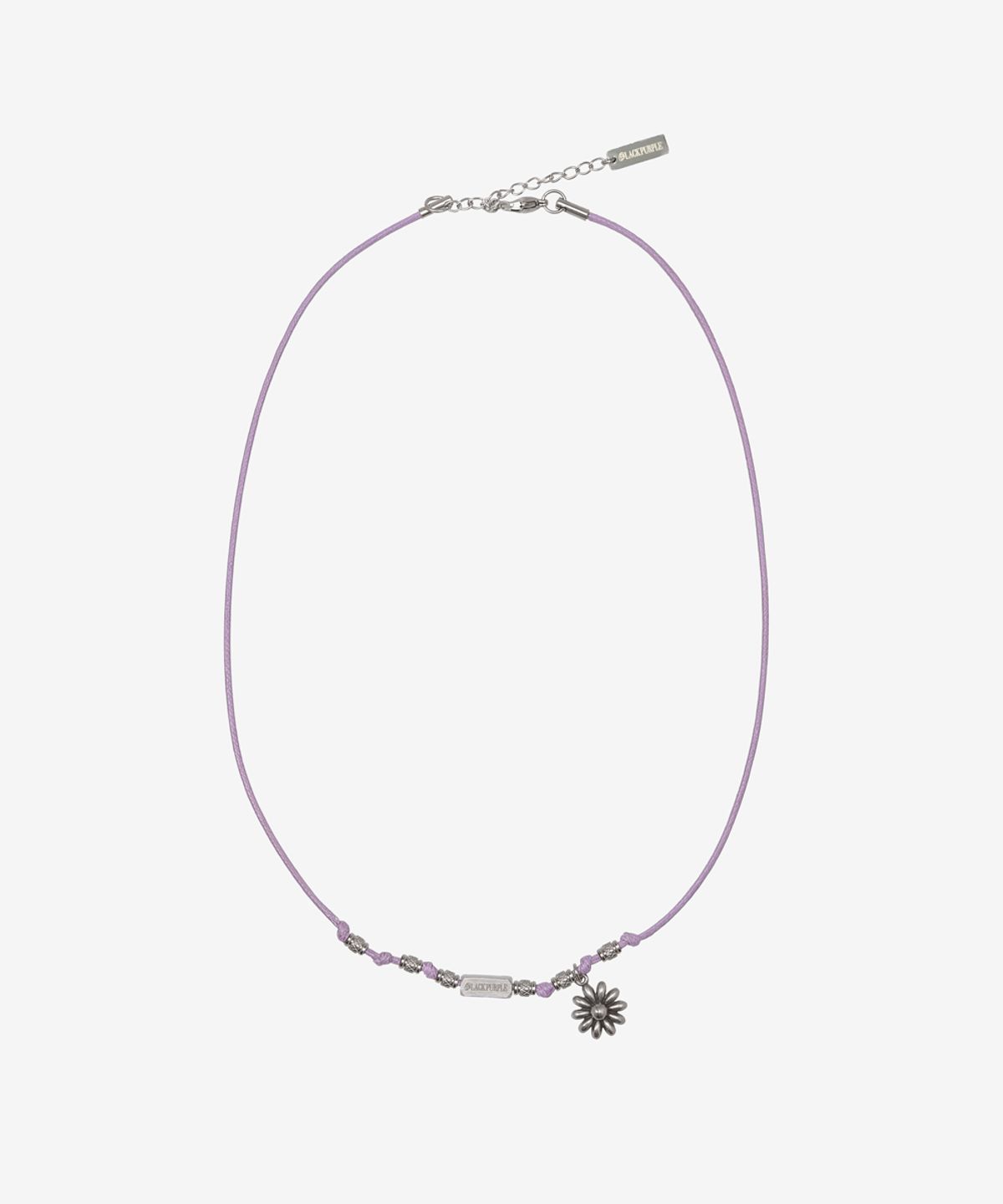 블랙 퍼플(BLACK PURPLE) 와일디 플라워 목걸이_라일락퍼플 Wildy Flower Necklace_Lilac Purple