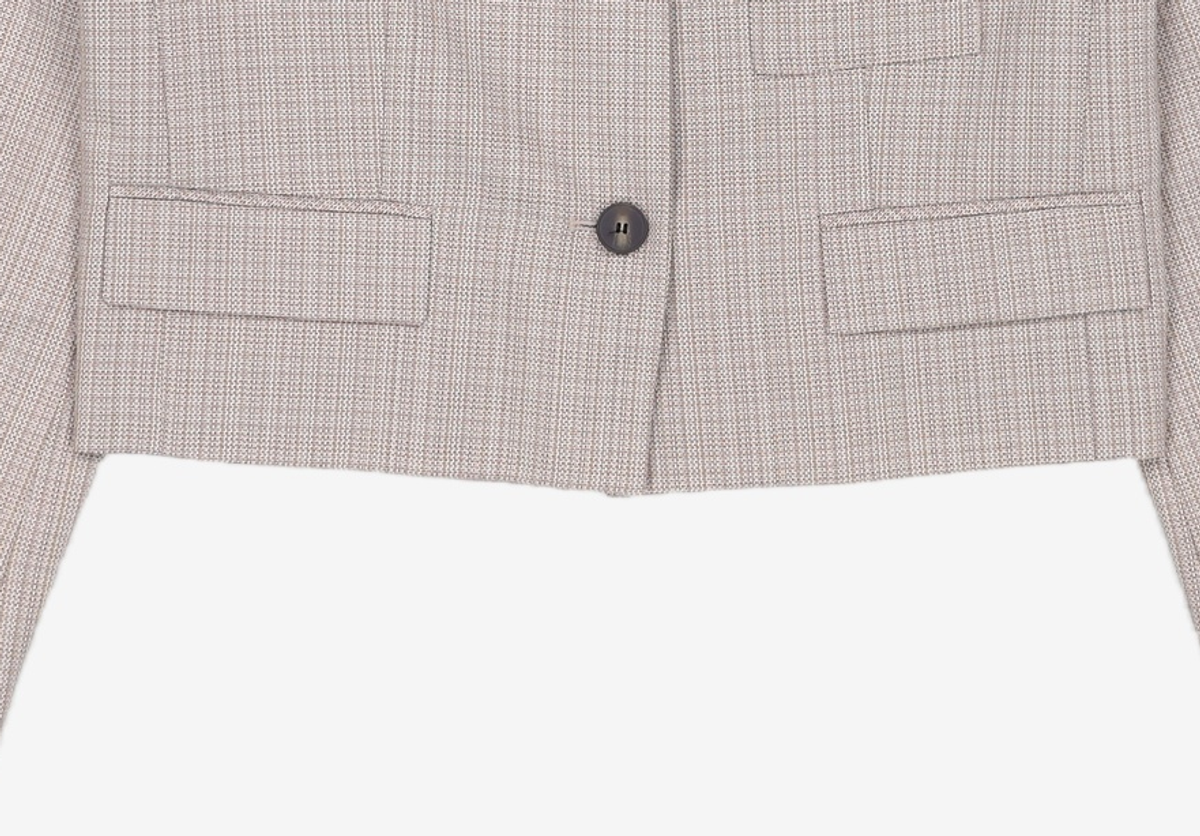 미쏘(MIXXO) 테일러드 싱글 크롭 자켓 MIWJKD301B S