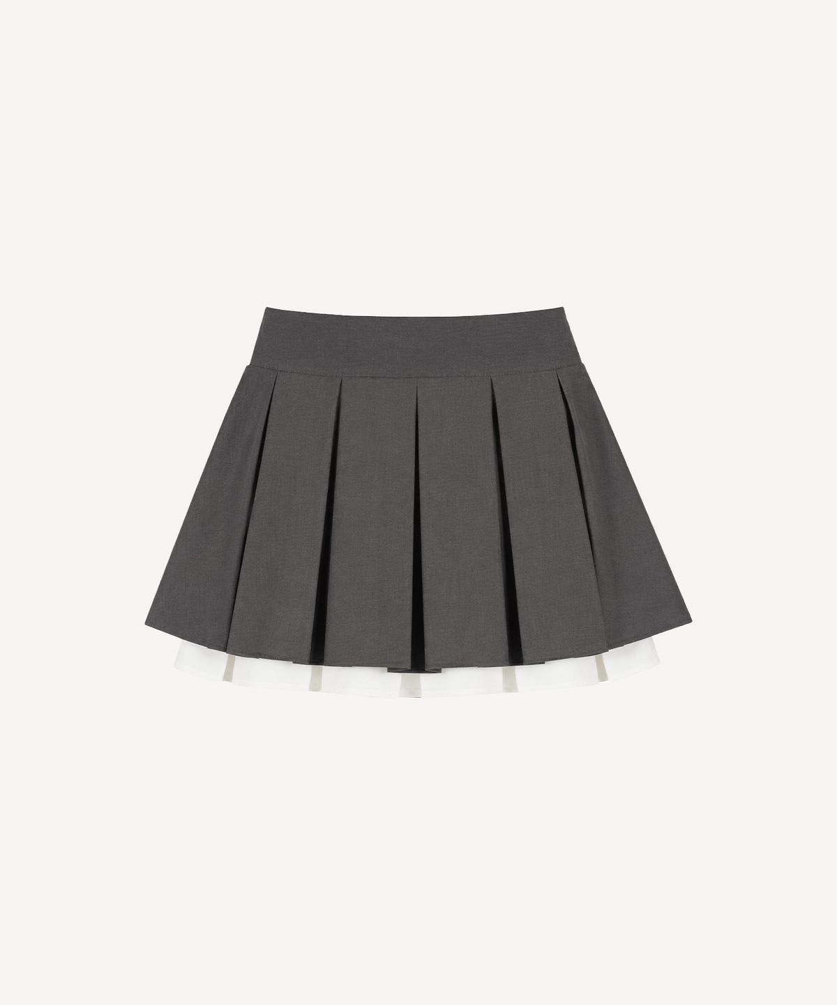 위스페어리(WHISFAIRY) Piano Ribbon Skirt - CHARCOAL