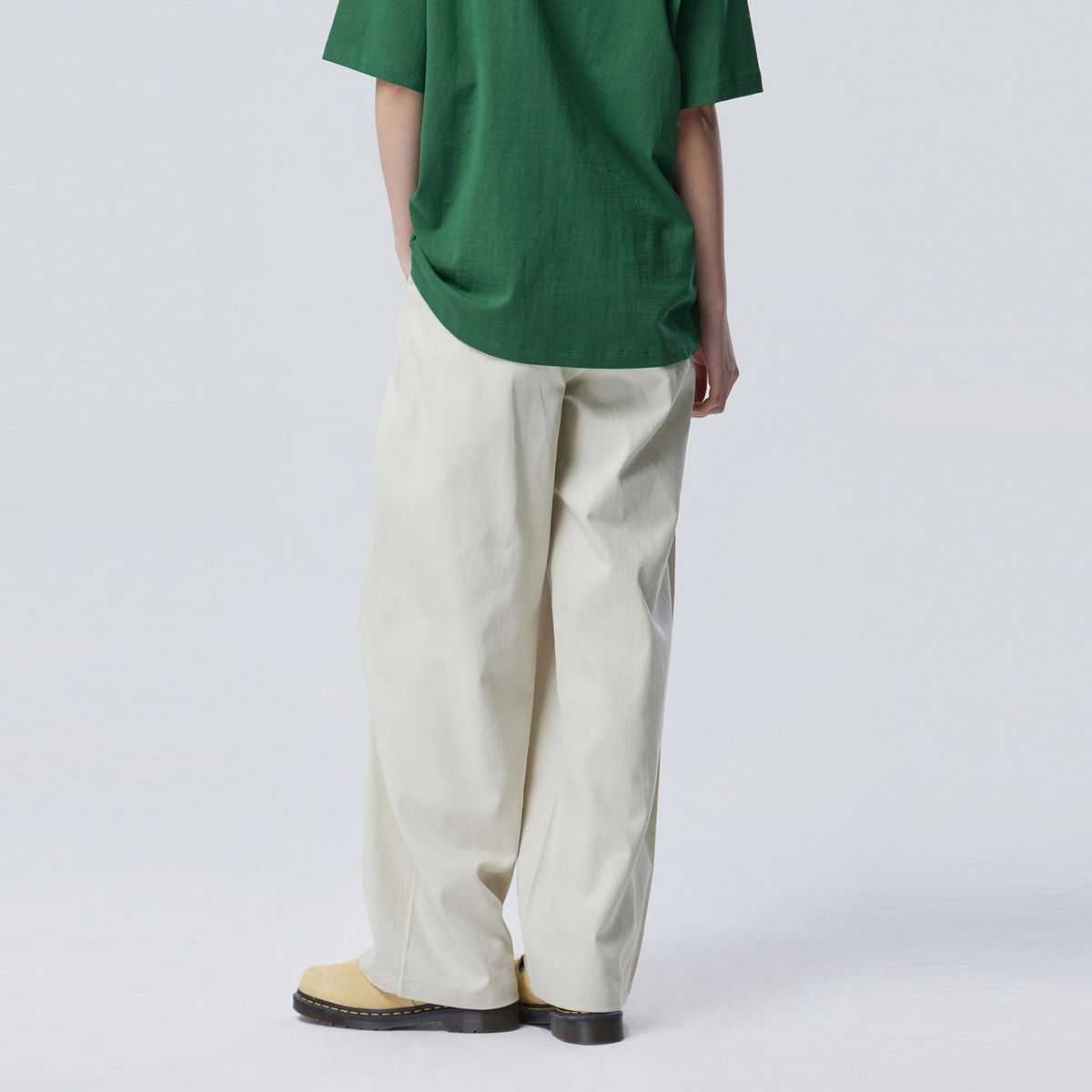 베네통(BENETTON) 백 밴딩 리오셀 팬츠_BAPT04611BG