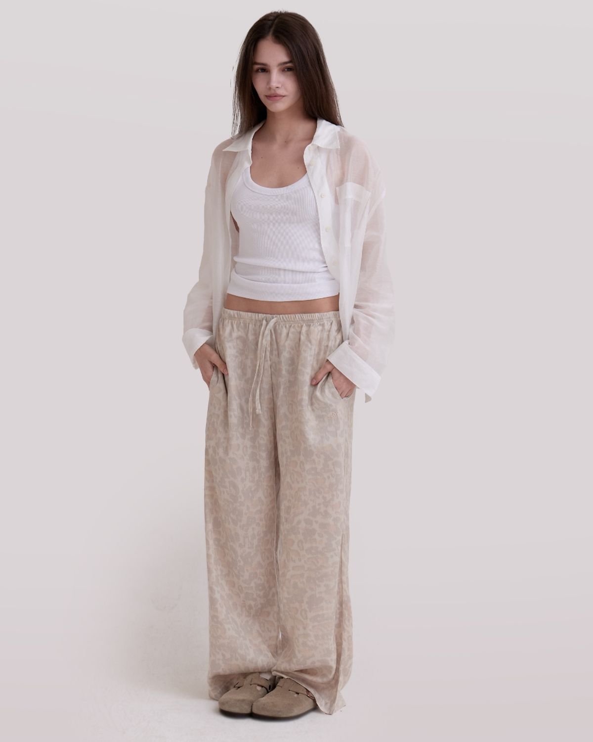 세르(SEHR) Leopard Air Pants (Light Beige)
