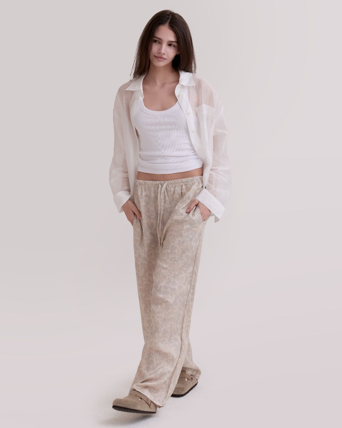 세르(SEHR) Leopard Air Pants (Light Beige)