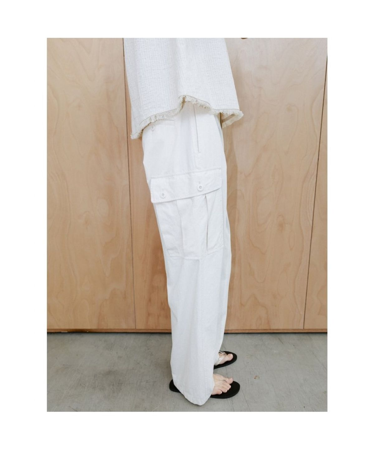 디애퍼처(THE APERTURE) Cotton Baker Pants  Ivory (TA6421A010)