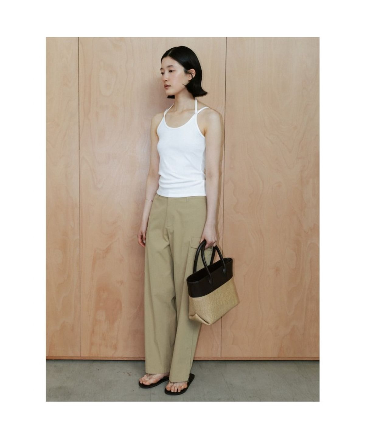 디애퍼처(THE APERTURE) Cotton Baker Pants  Beige (TA6421A01A)