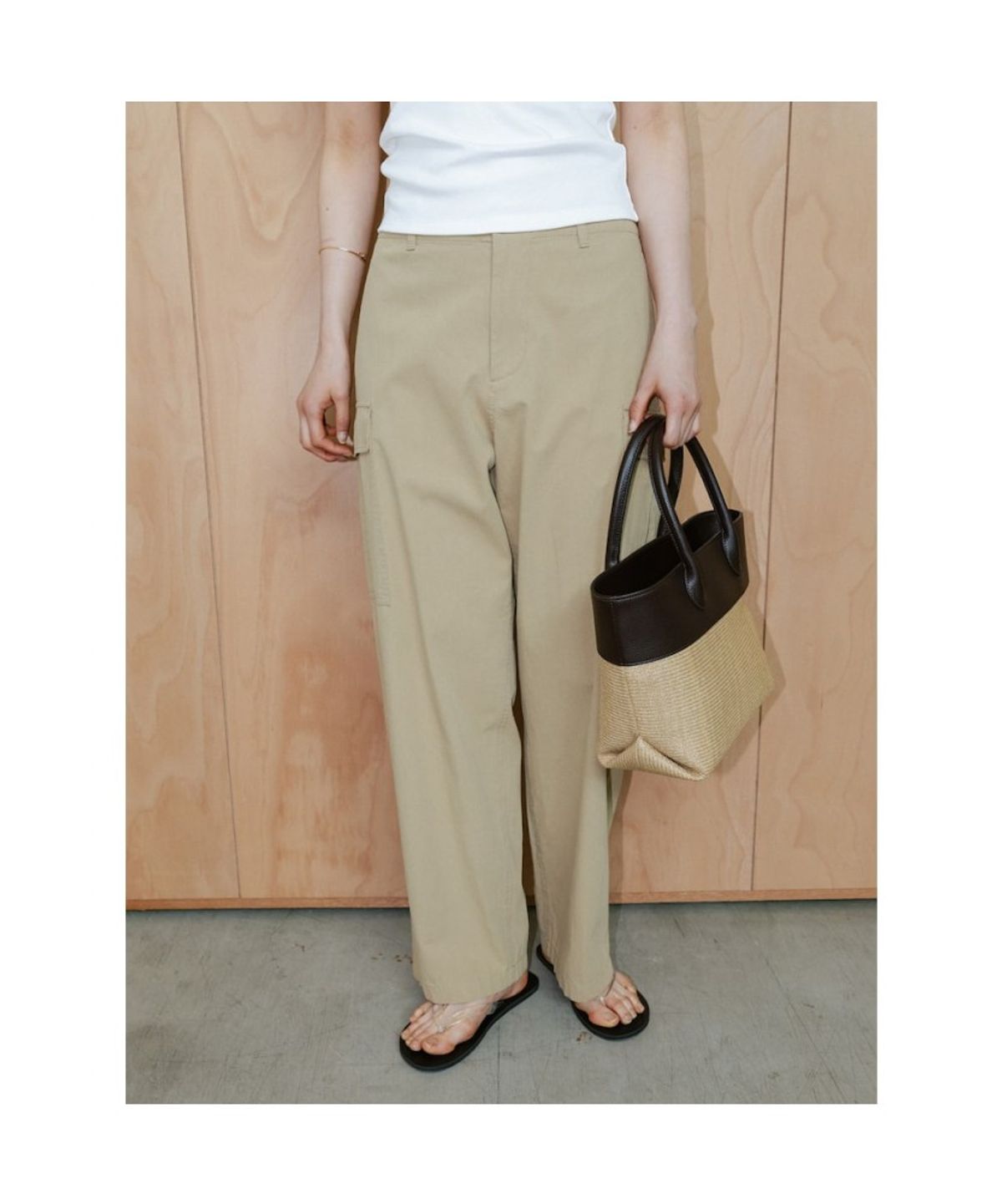 디애퍼처(THE APERTURE) Cotton Baker Pants  Beige (TA6421A01A)