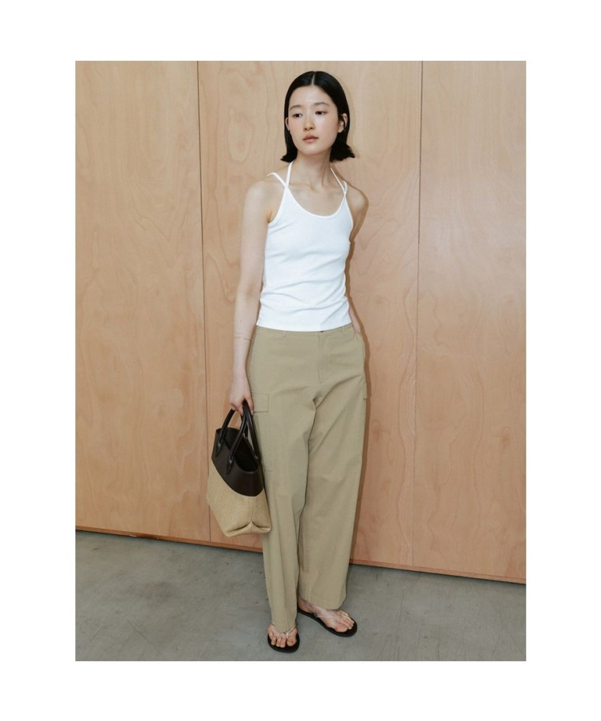 디애퍼처(THE APERTURE) Cotton Baker Pants  Beige (TA6421A01A)