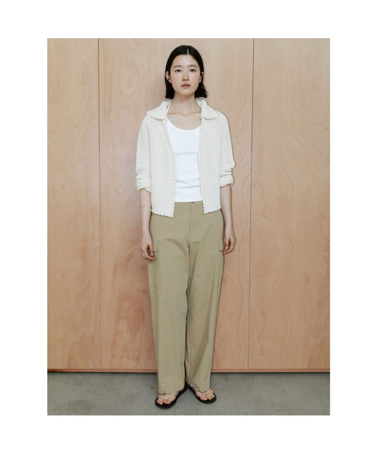 디애퍼처(THE APERTURE) Cotton Baker Pants  Beige (TA6421A01A)