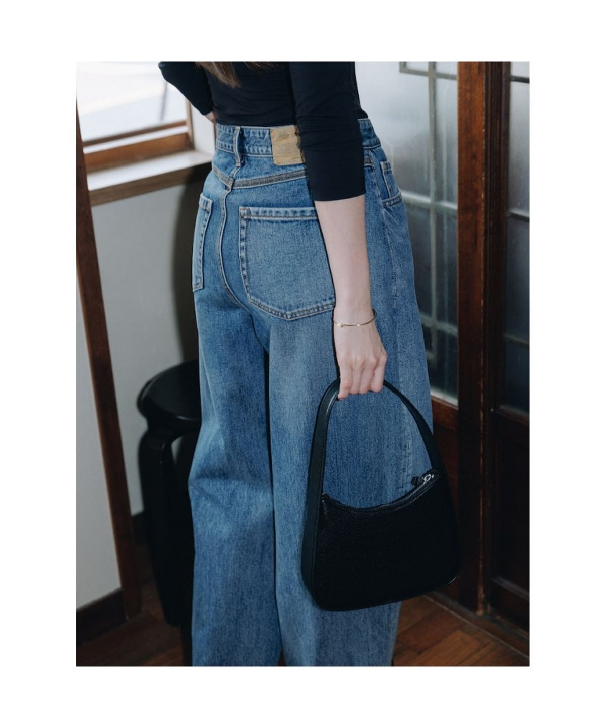 디애퍼처(THE APERTURE) [Unisex]Grandfather Denim Pants  Blue (TA6421A06P)