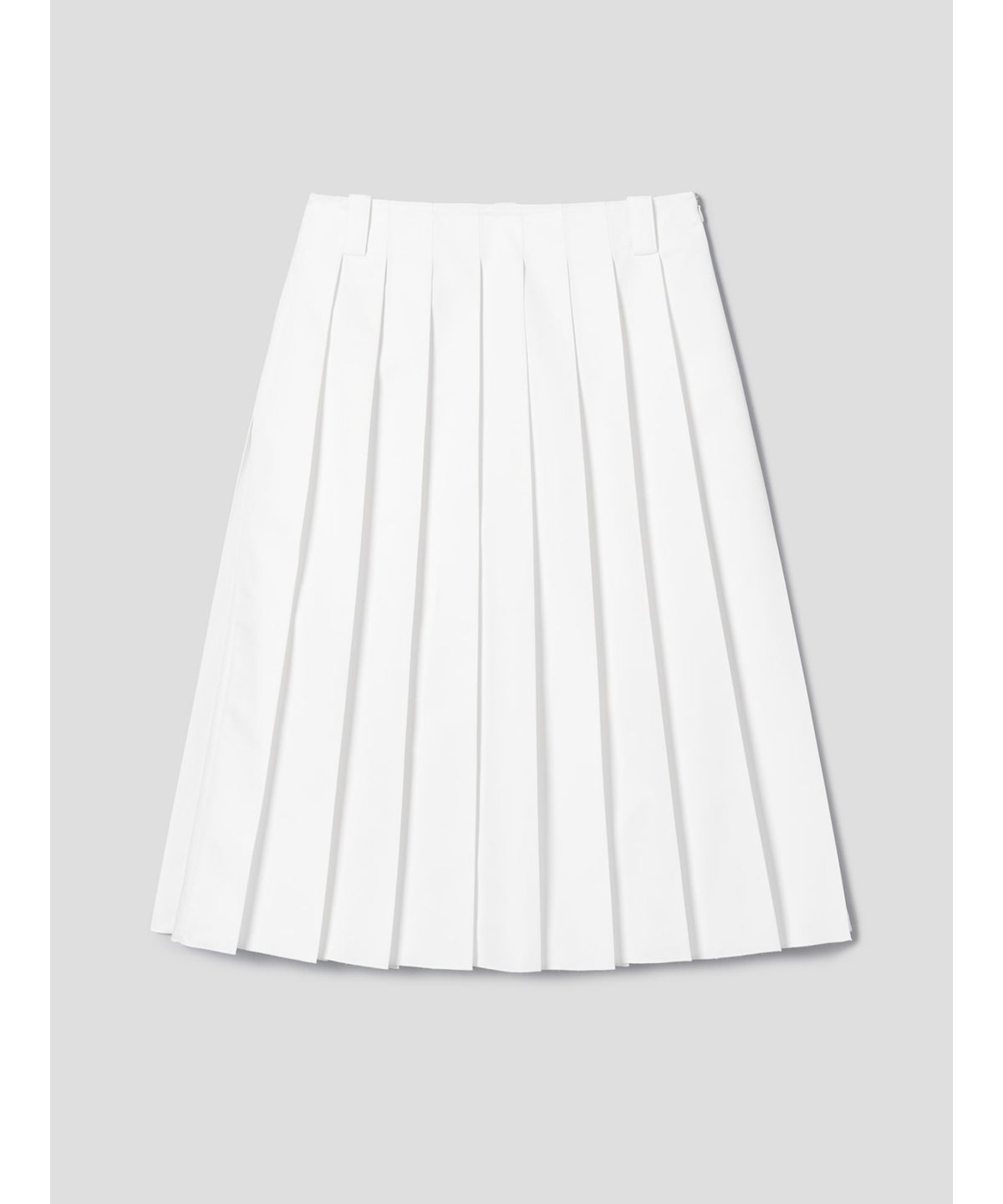 디애퍼처(THE APERTURE) 90S Cotton Pleated Skirt  White (TA6227A051)