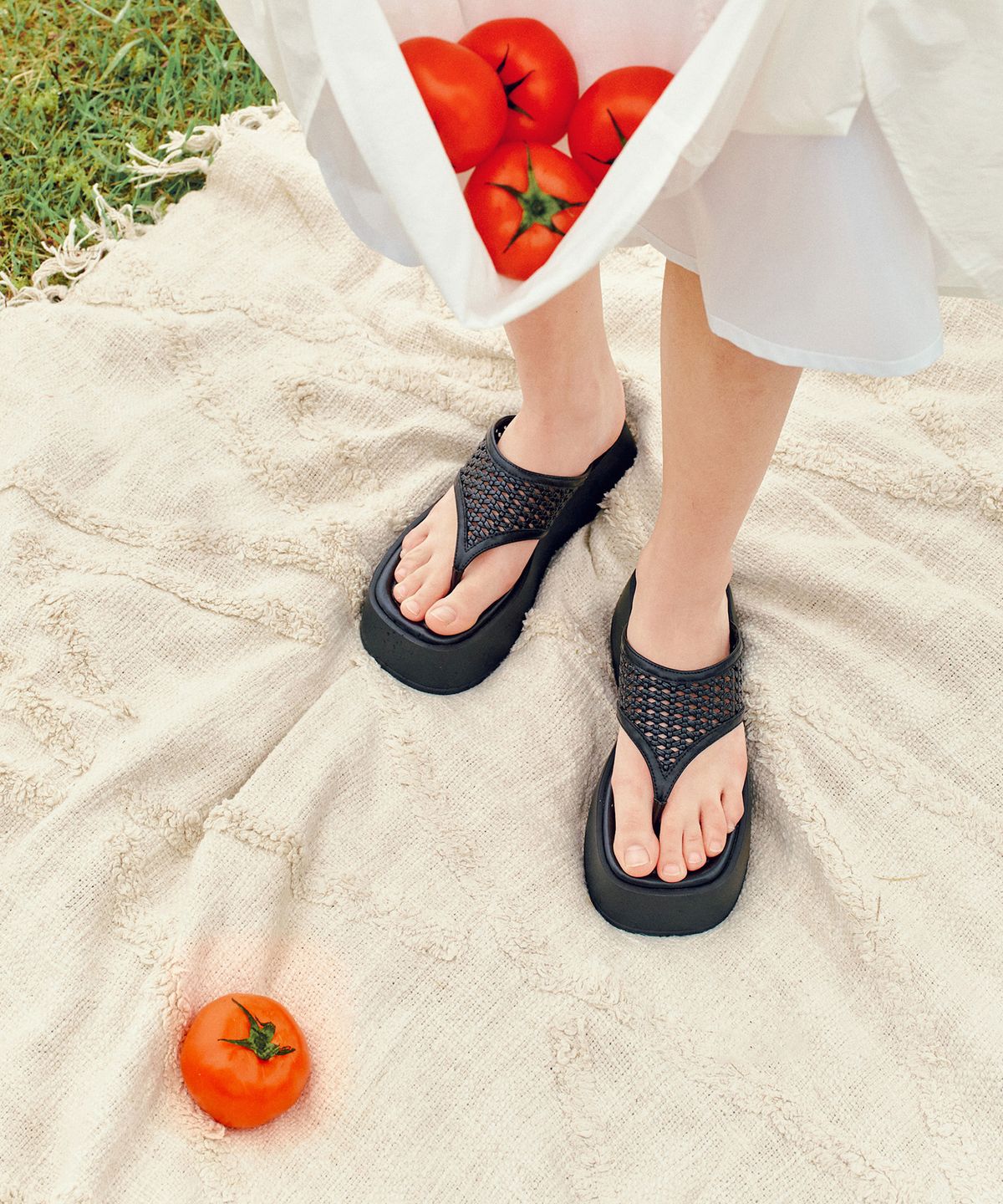 레이첼콕스(RACHEL COX) MAREV Woven Platform Sandals_RCC151S