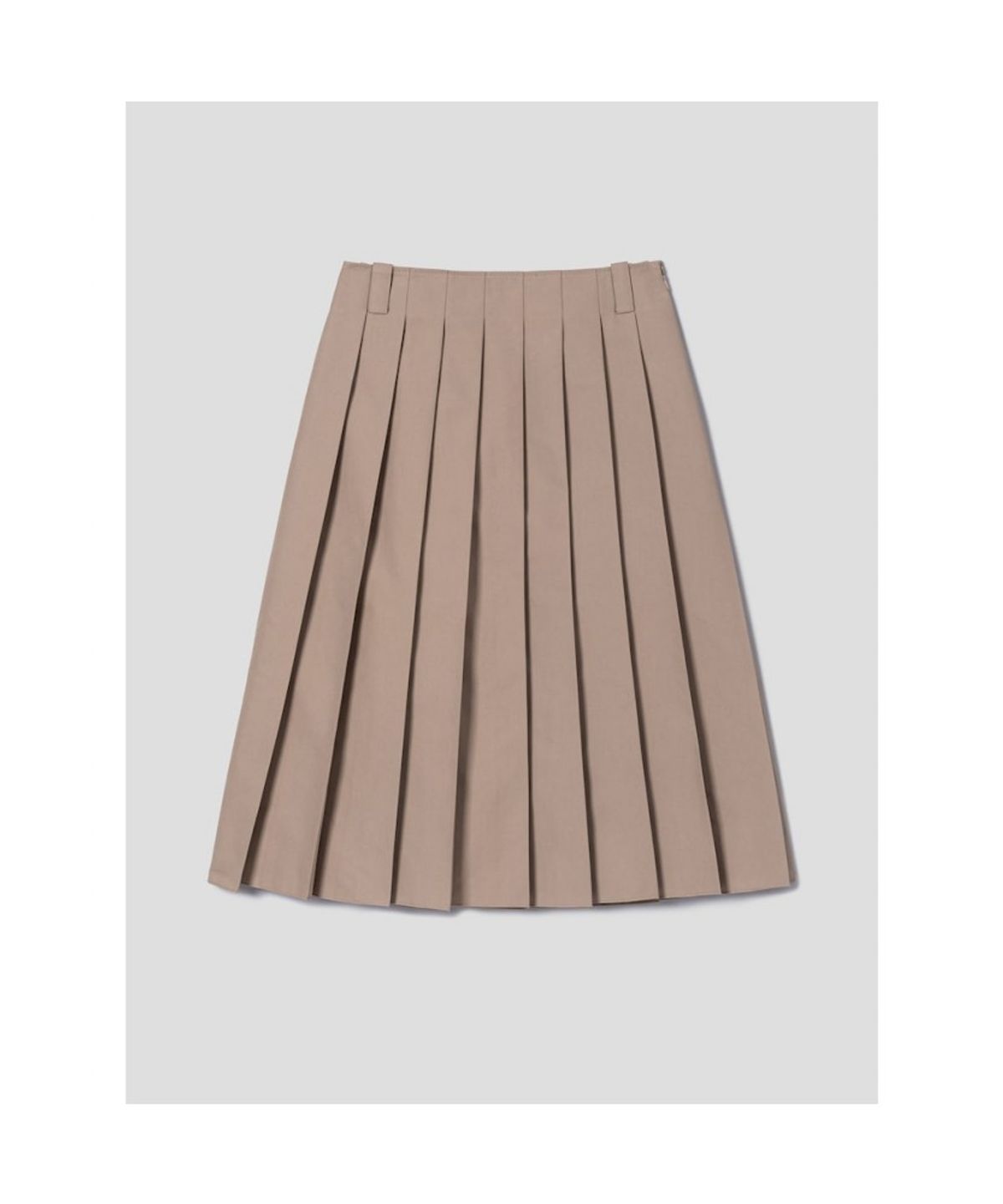 디애퍼처(THE APERTURE) 90S Cotton Pleated Skirt  Beige (TA6227A05A)