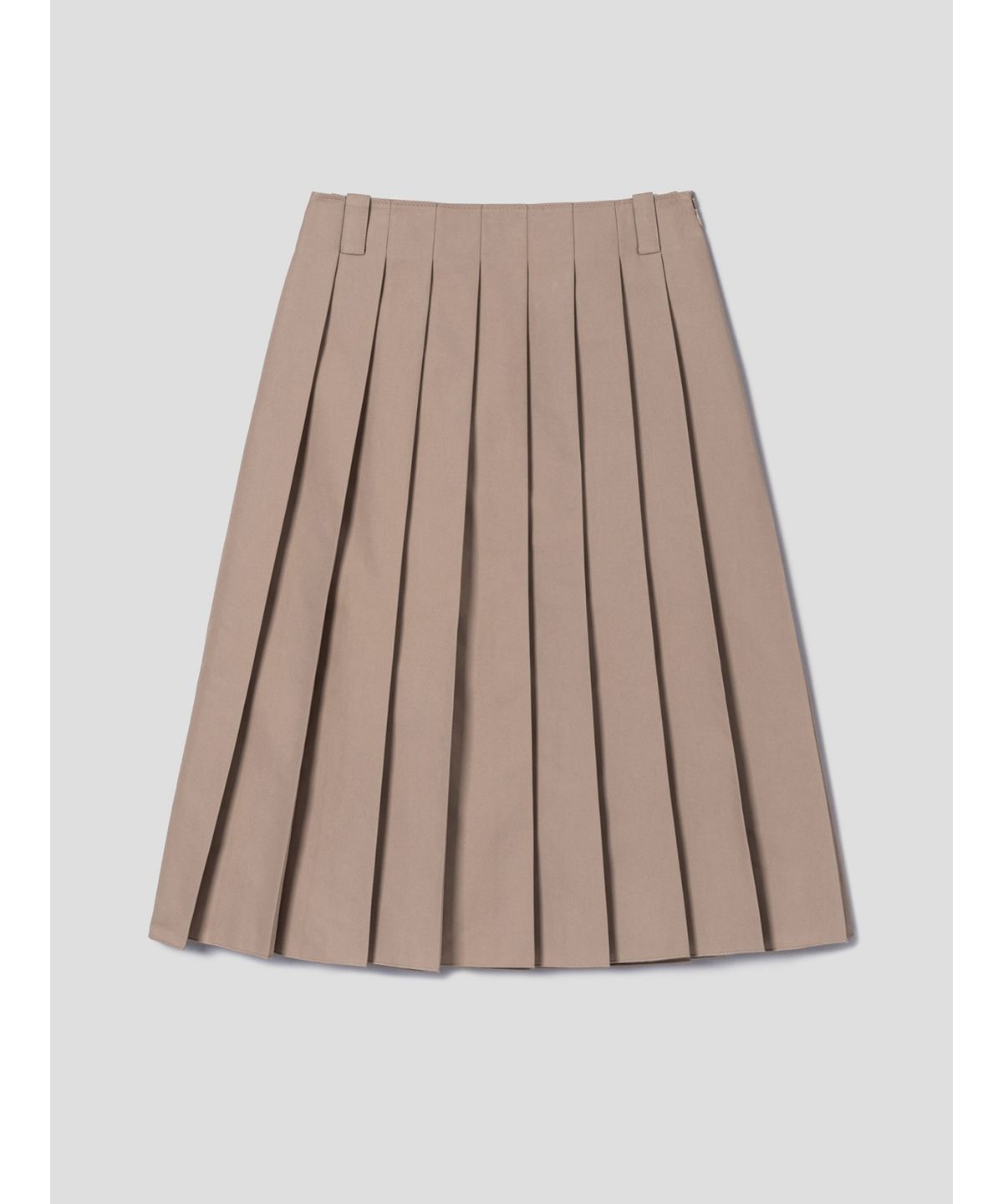디애퍼처(THE APERTURE) 90S Cotton Pleated Skirt  Beige (TA6227A05A)