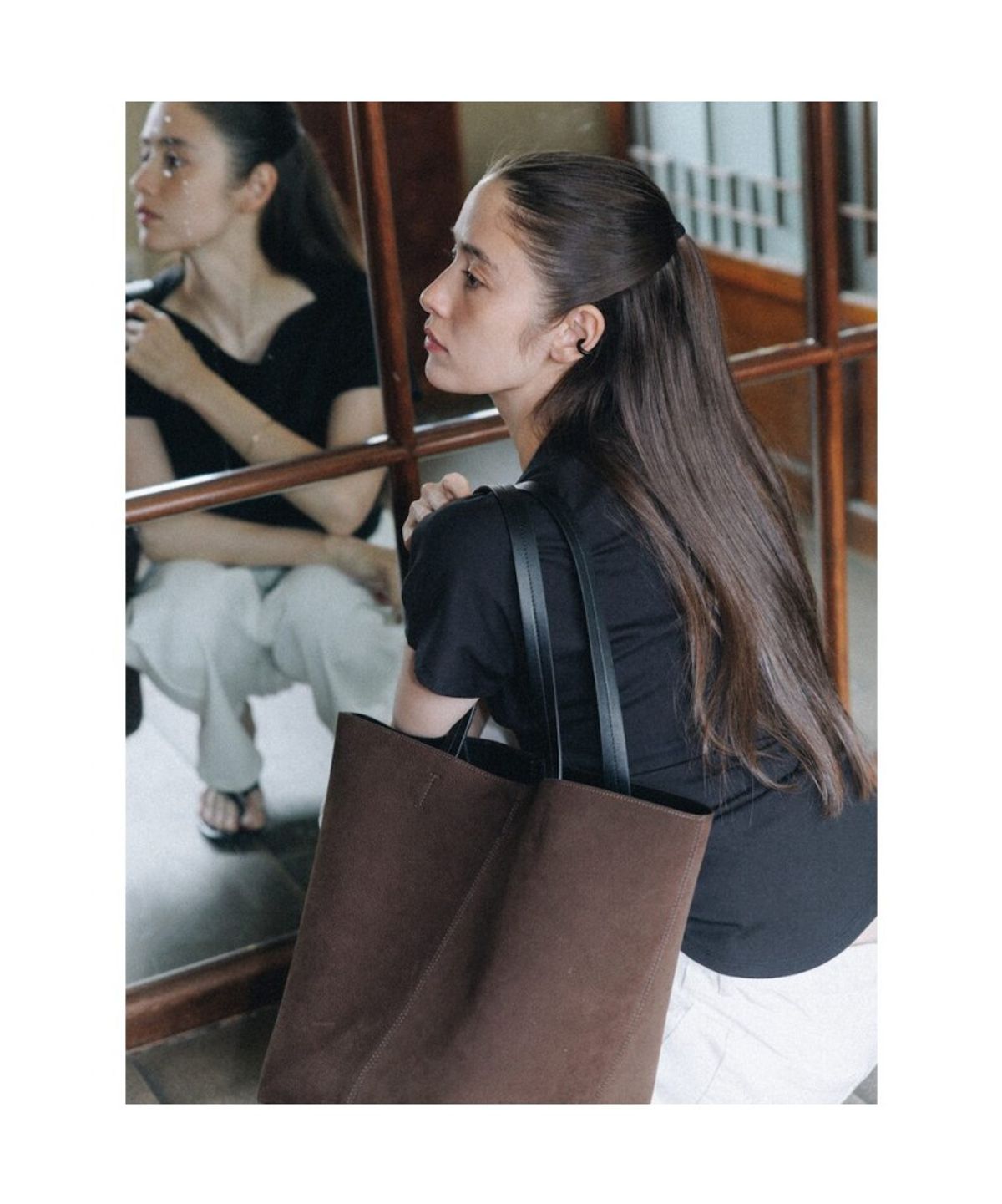 디애퍼처(THE APERTURE) Vaso Bag  Brown (TA67D4A03D)