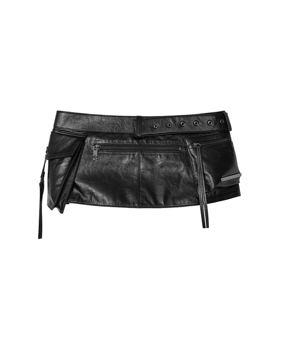 트리밍버드(TREEMINGBIRD) Multi-Pocket Waist Belt [ Black ]