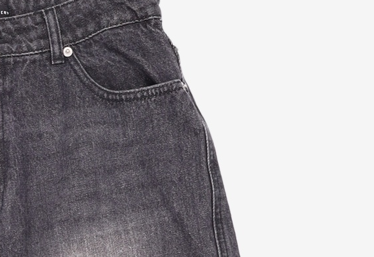 레더리(LEATHERY) 청/데님 팬츠 L