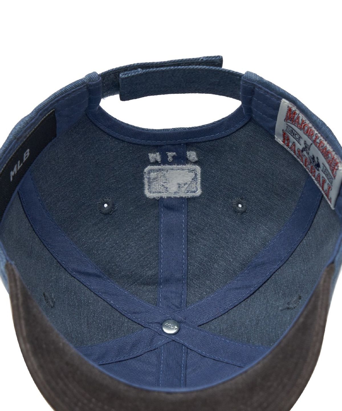 엠엘비 키즈(MLB KIDS) 베이비 피그먼트 배색 루키 볼캡 NY (Indigo)
