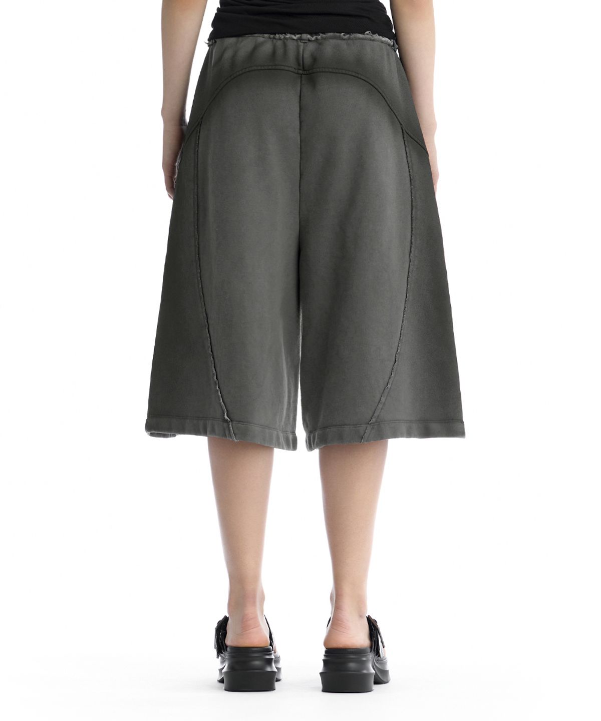 트리밍버드(TREEMINGBIRD) Vintage Brushed Sweat Bermuda Shorts [ Charcoal ]