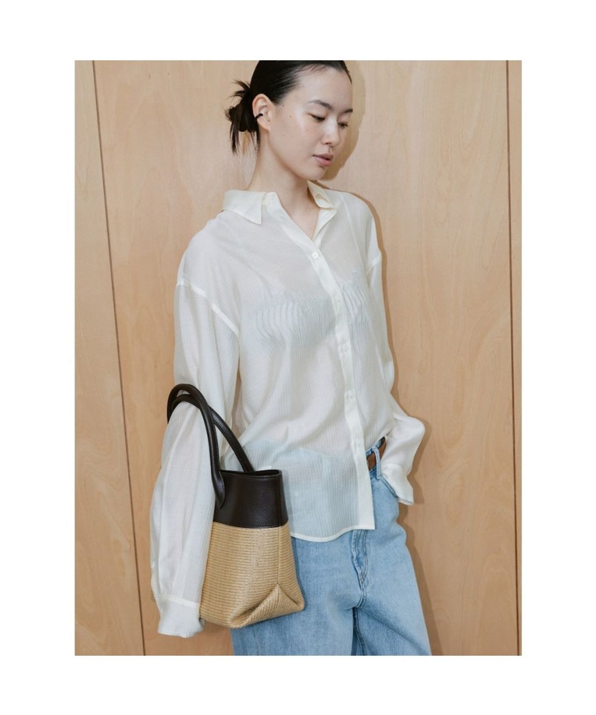 디애퍼처(THE APERTURE) Basket Rattan Bag  Beige (TA67D4A02A)