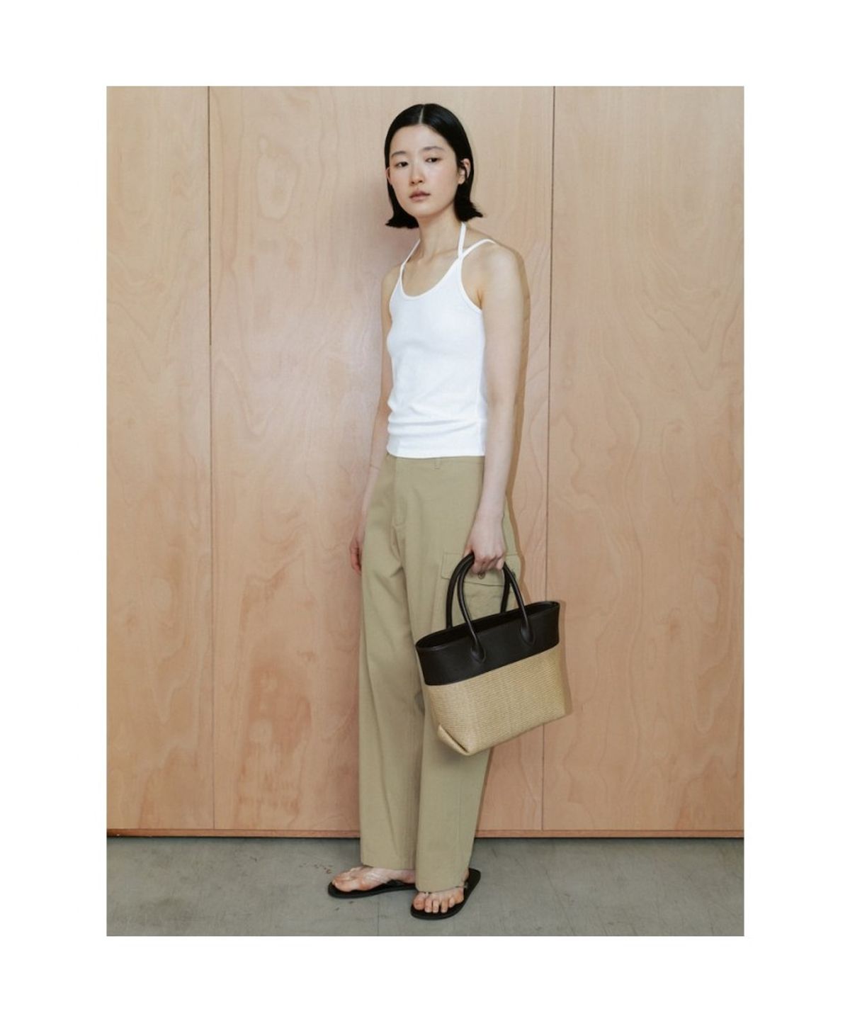 디애퍼처(THE APERTURE) Basket Rattan Bag  Beige (TA67D4A02A)