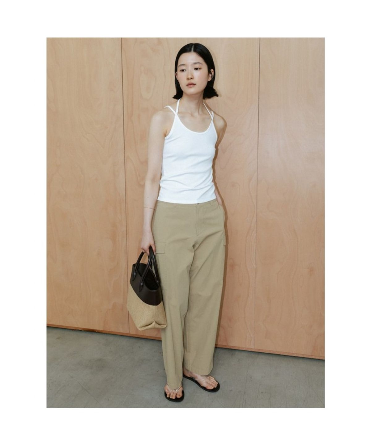 디애퍼처(THE APERTURE) Basket Rattan Bag  Beige (TA67D4A02A)