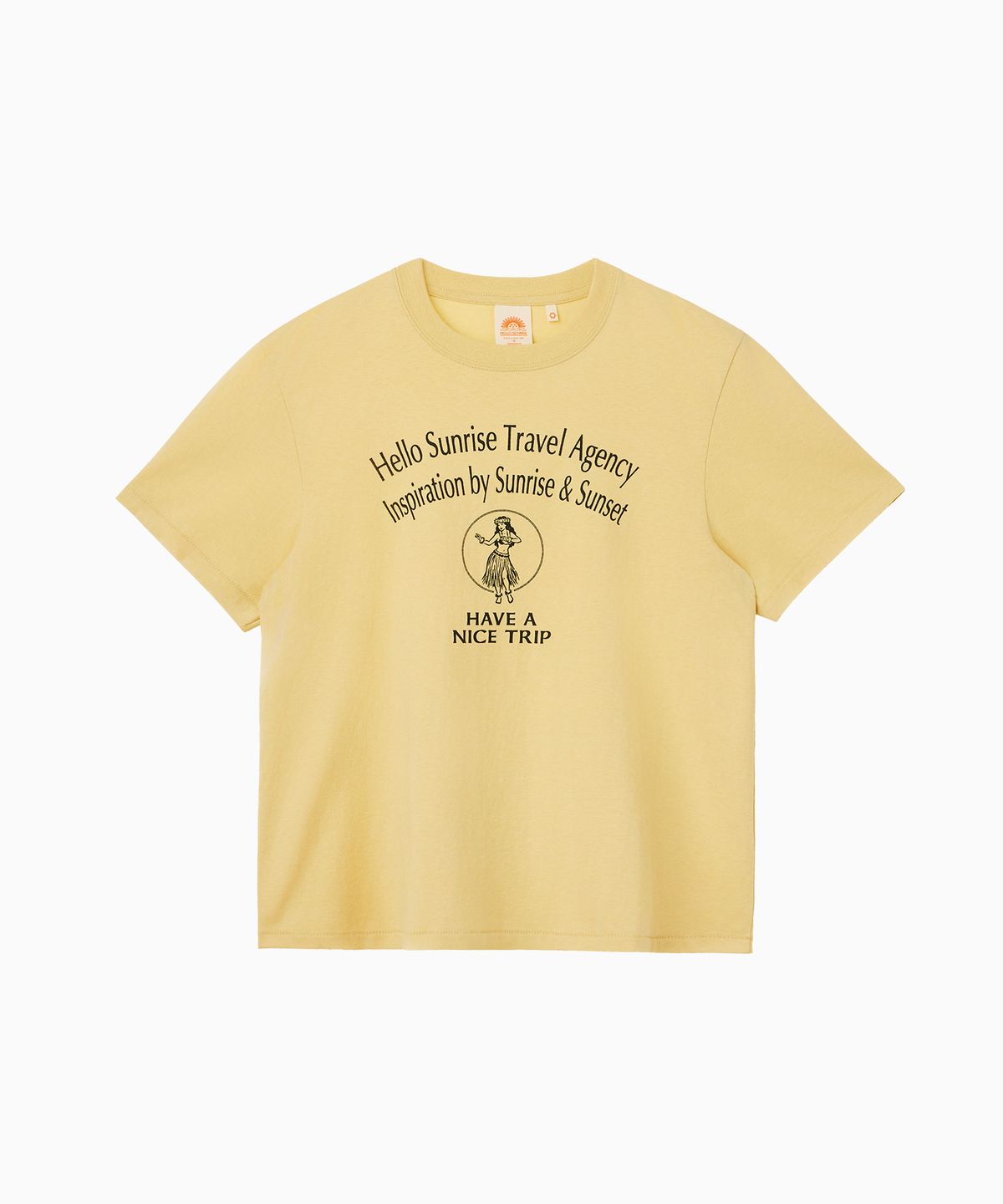 헬로 선라이즈(HELLO SUNRISE) Hula Girl Tee_VTG Yellow