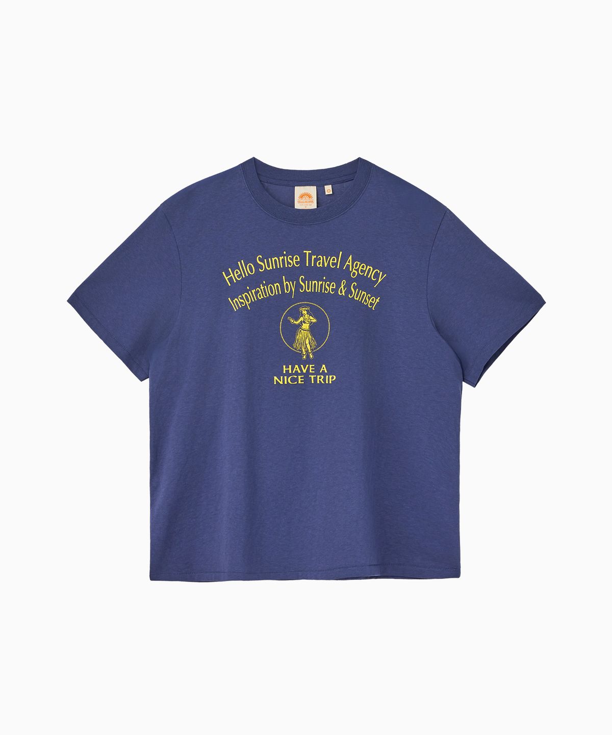 헬로 선라이즈(HELLO SUNRISE) Hula Girl Tee_VTG Navy