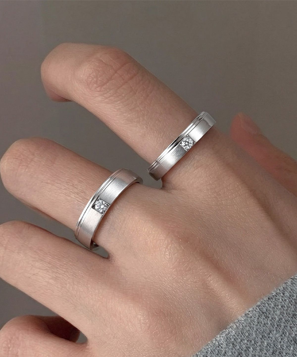 엘렌쥬얼리(HELENE JEWELRY) 실버 Silver 925 베네딕트 커플 링 은 반지