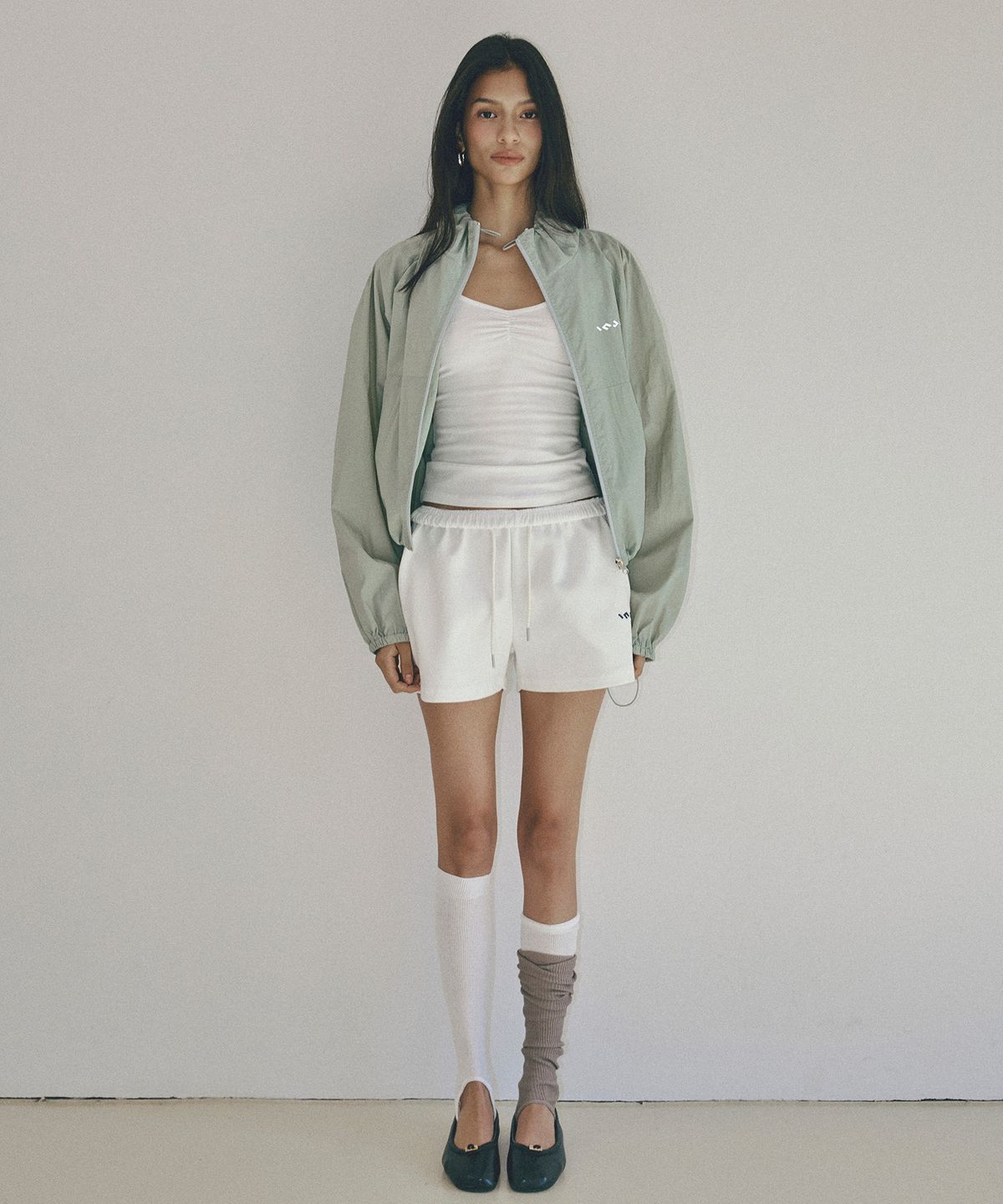 인지액티브(INJIACTIVE) Compact Light Crop Windbreaker 민트