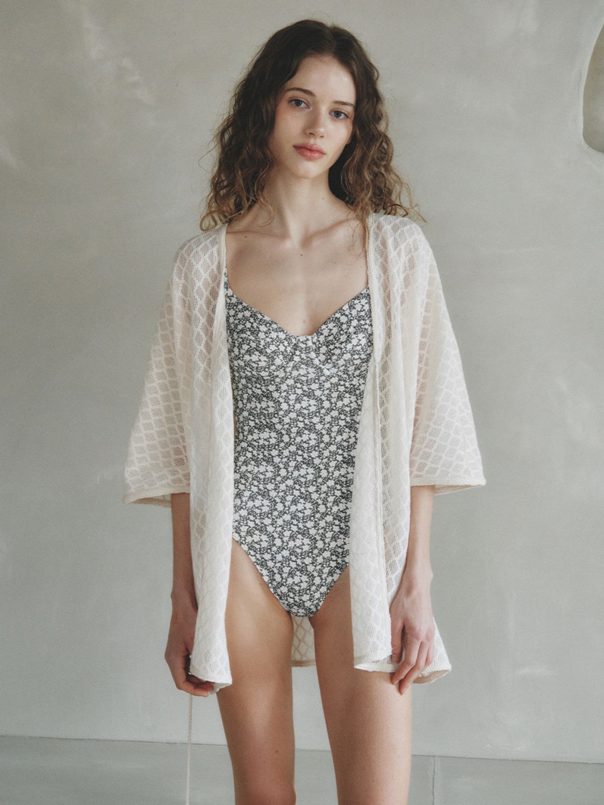 르니나(LENINA) BAIN crochet cover up cardigan_IVORY