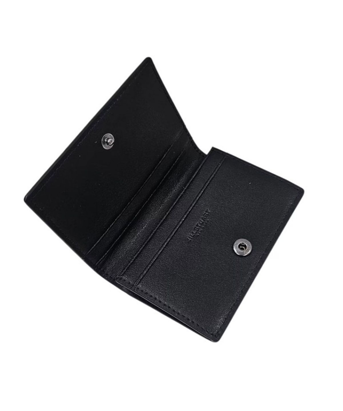 질스튜어트 맨 액세서리(JILLSTUART MEN ACC) [Cracked-Leather] 스퀘어금속 사각장식 명함지갑
