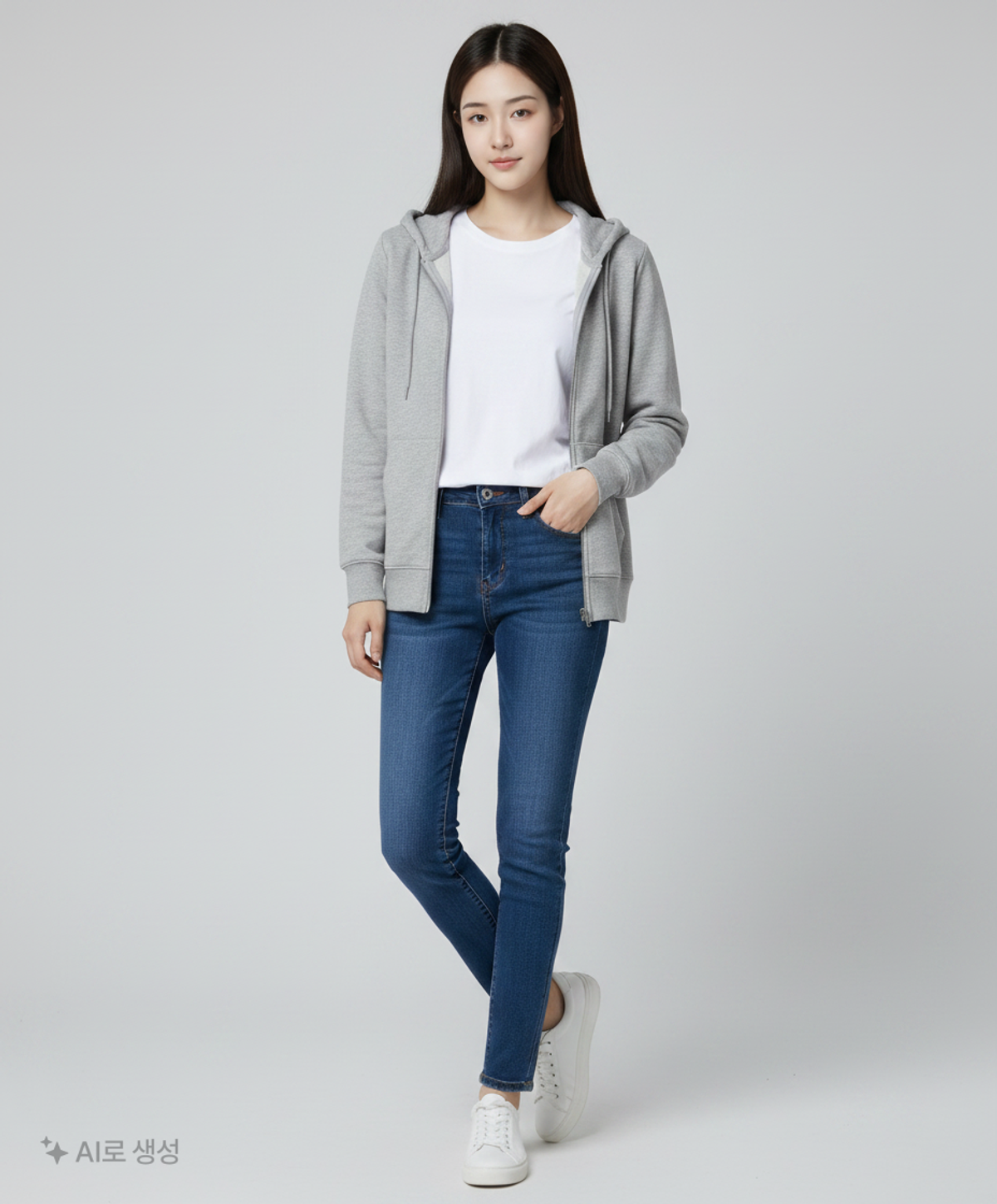 스파오(SPAO) 후드 집업 L