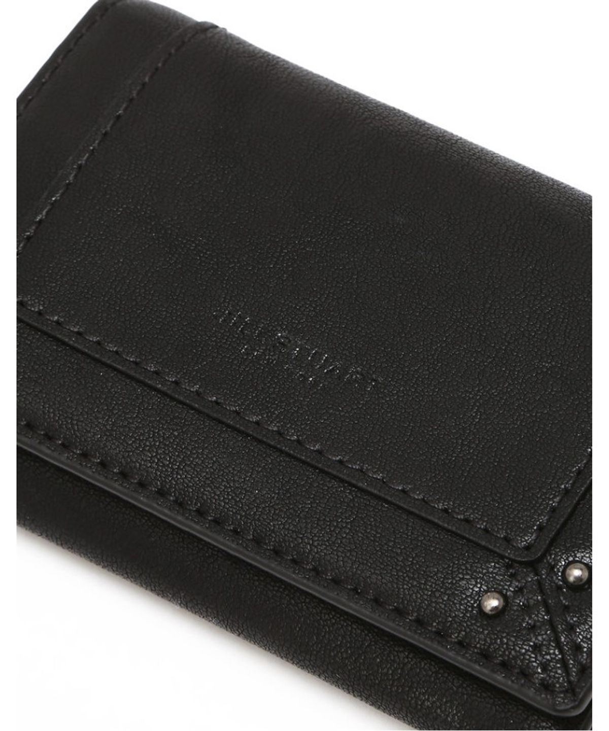 질스튜어트 맨 액세서리(JILLSTUART MEN ACC) 블랙 음각로고 소가죽 카드지갑 JUHO6F703BK