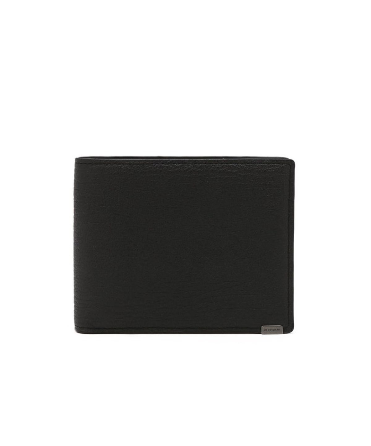 질스튜어트 맨 액세서리(JILLSTUART MEN ACC) 블랙 로고장식 소가죽 반지갑 JUWA6F704BK