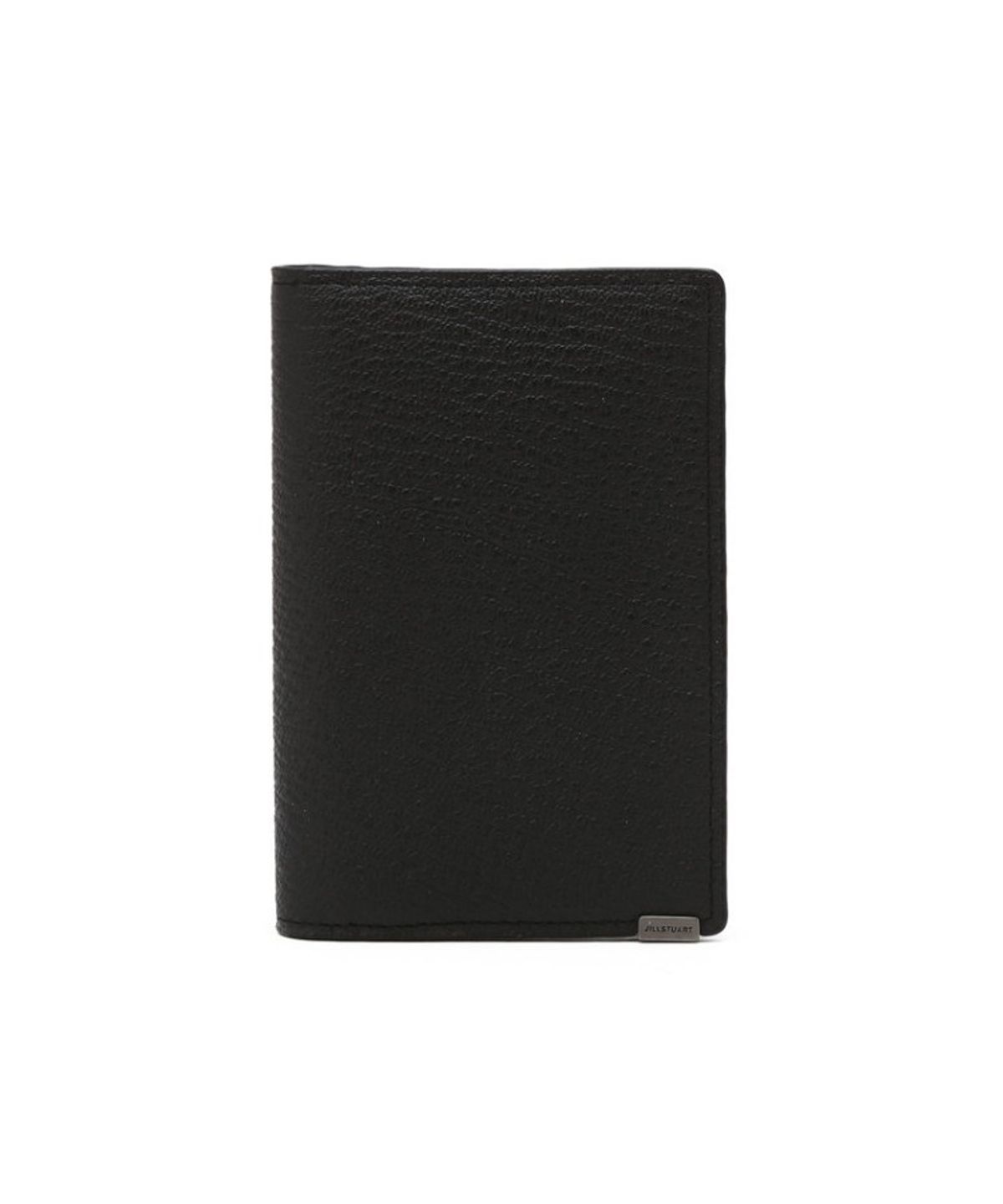 질스튜어트 맨 액세서리(JILLSTUART MEN ACC) 블랙 로고장식 소가죽 중지갑 JUHO6F705BK
