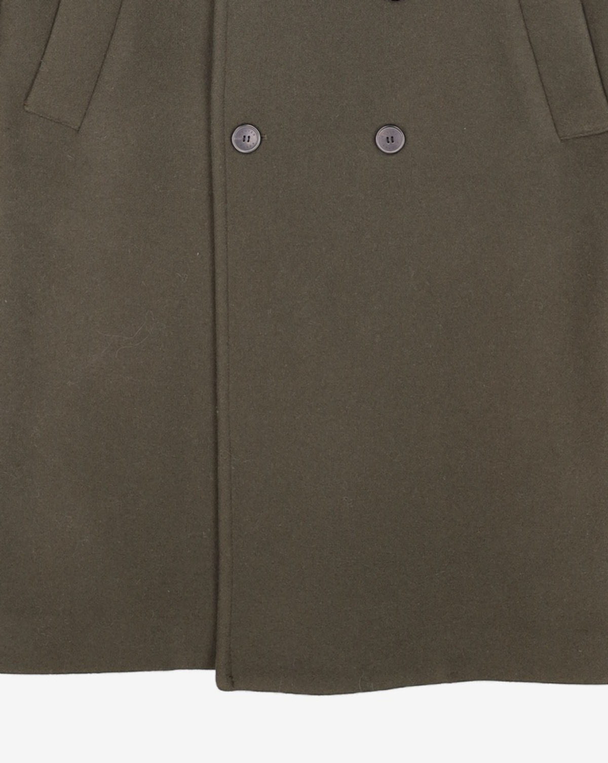 벨리에(BELIER) Wool Cashmere Tailored Double Coat - Deep Olive [울 캐시미어 테일러드 더블 코트 - 딥 올리브] S