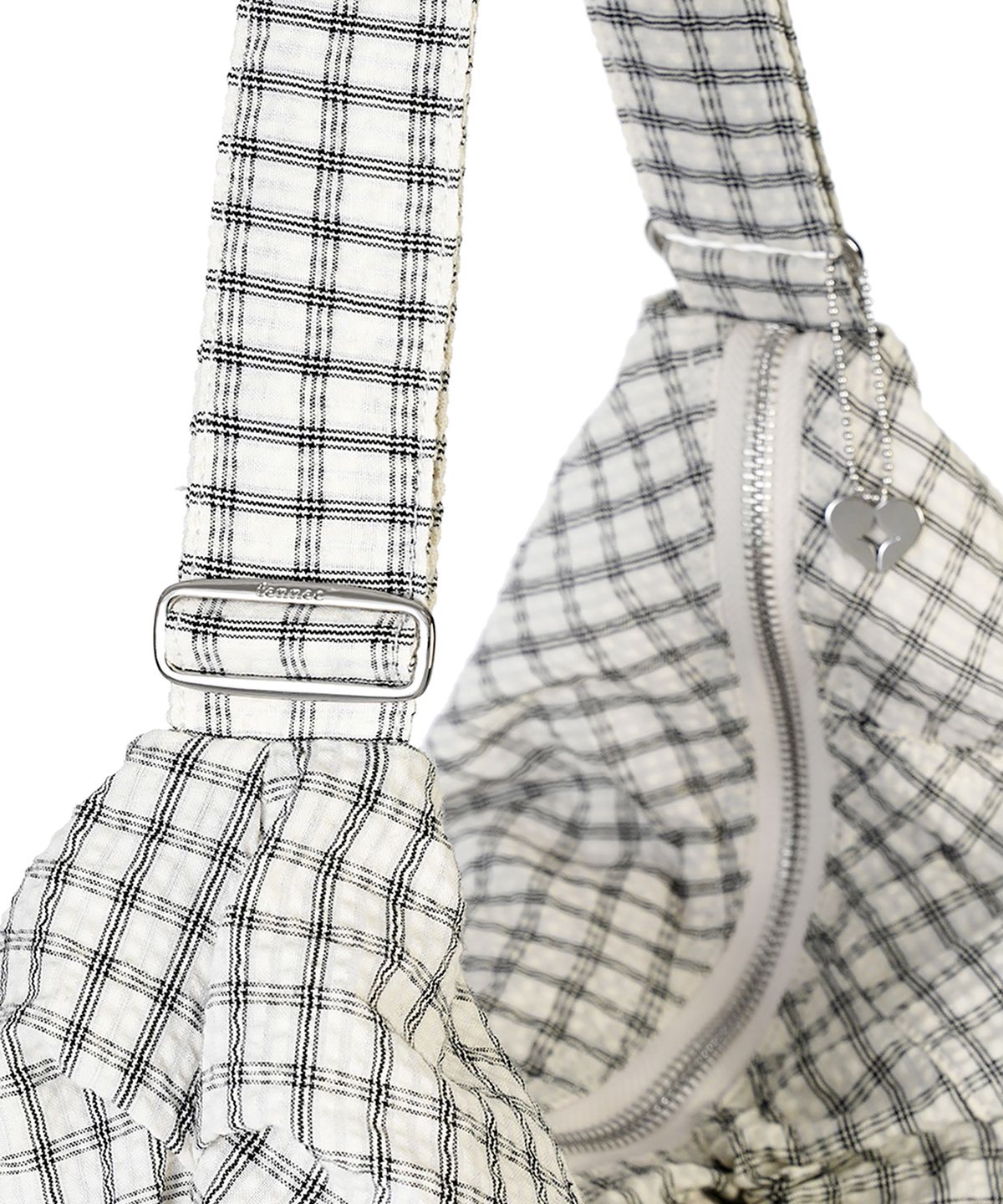 페넥(FENNEC) LASSIE BAG - CHECK CREAM