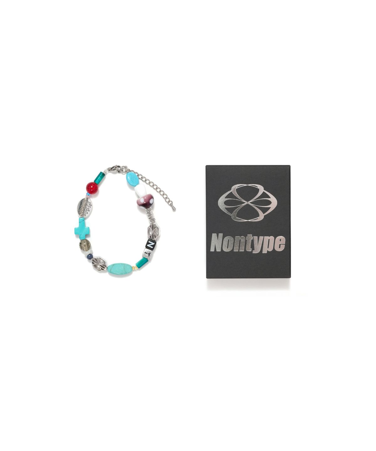 논타입(NONTYPE) SYMBOL BLUE HORIZON BRACELET (SILVER)