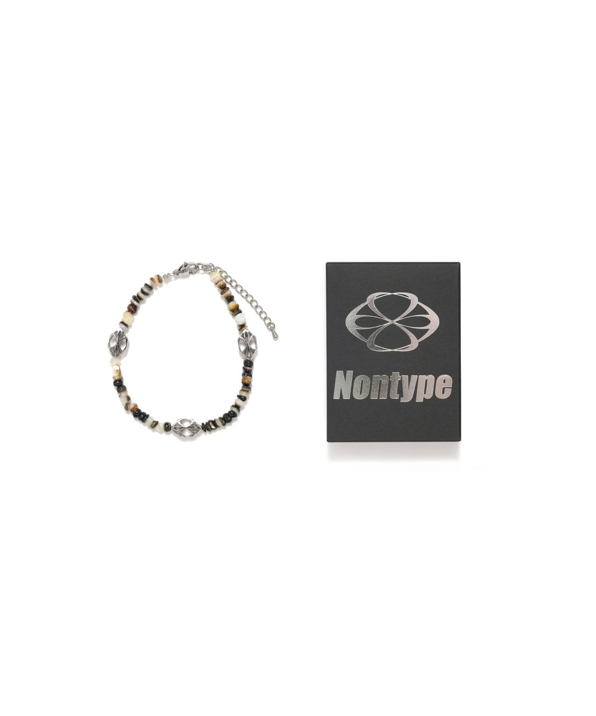 논타입(NONTYPE) SYMBOL BLACK ORBIT BRACELET (BLACK)