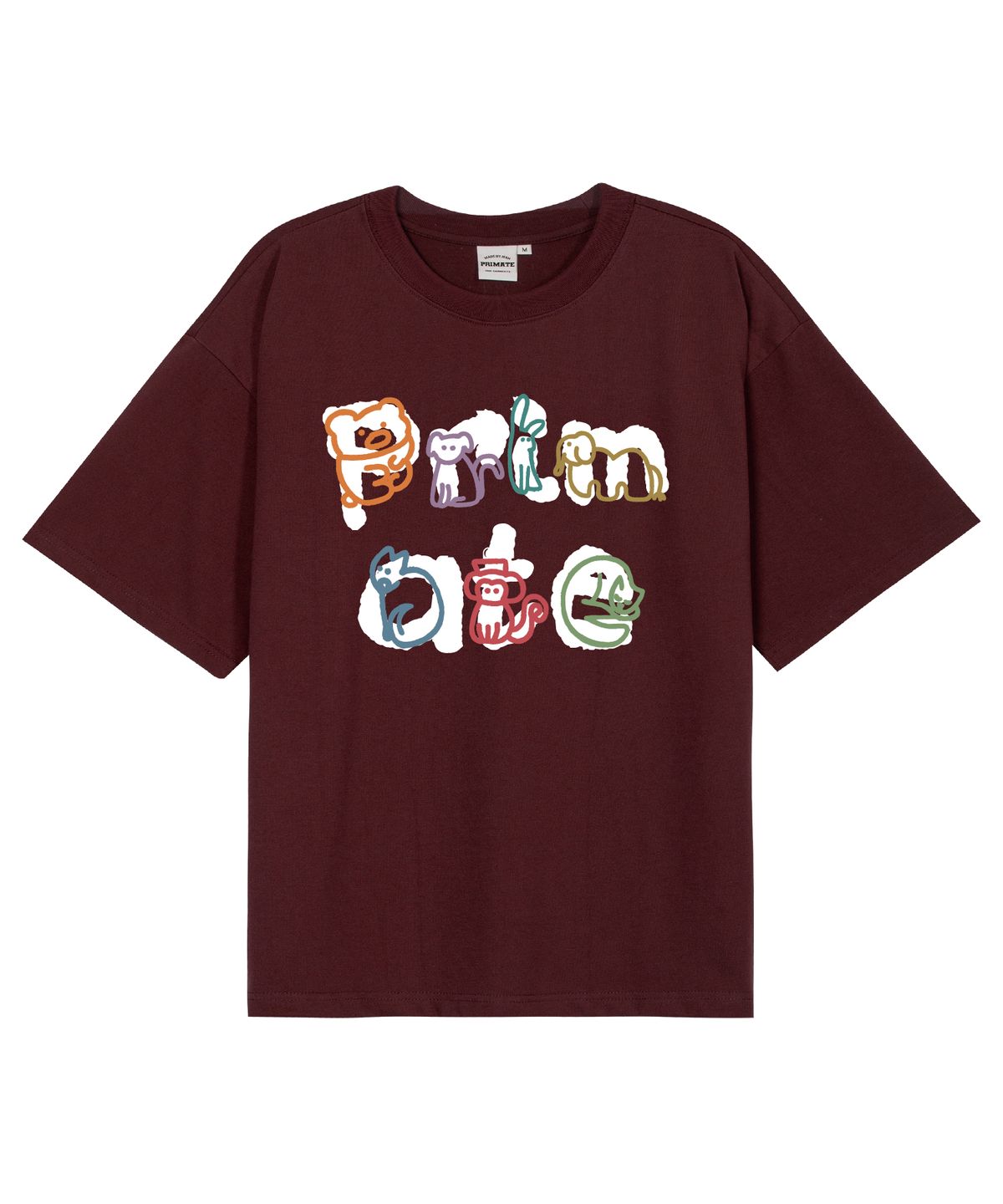 프라임에이트(PRIMATE) TINY ZOO 오버핏 반팔티셔츠 5 COLORS