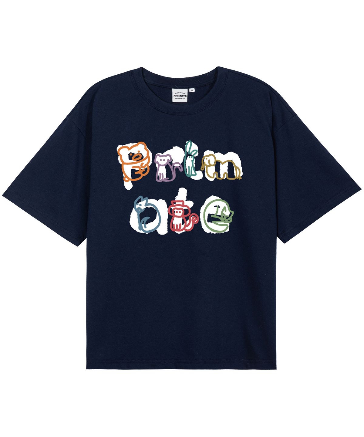 프라임에이트(PRIMATE) TINY ZOO 오버핏 반팔티셔츠 5 COLORS