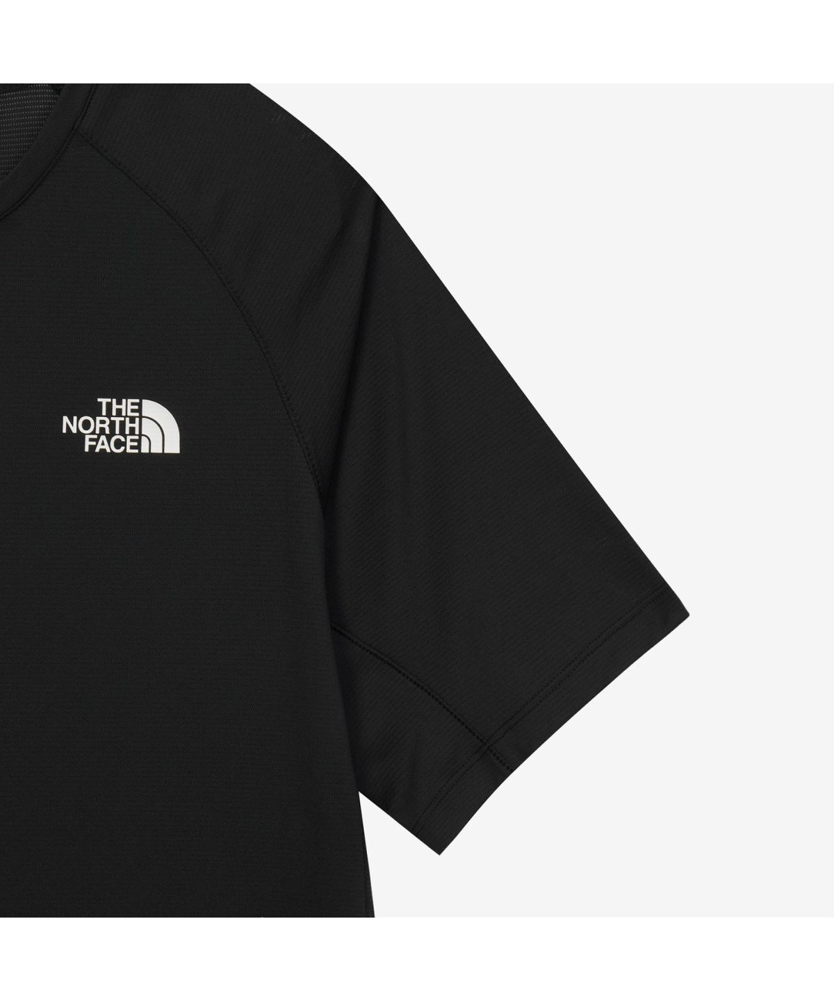 노스페이스(THE NORTH FACE) NT7US14E 남성 TNF 런 반팔 티 REAL BLACK