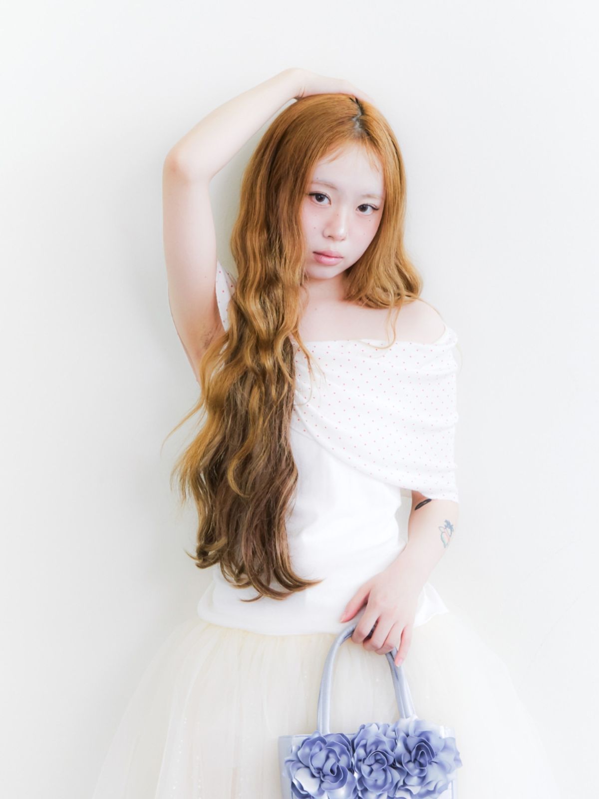 구름킴(GULEMKIM) Cloud marshmallow three-layer fluffy gauze skirt