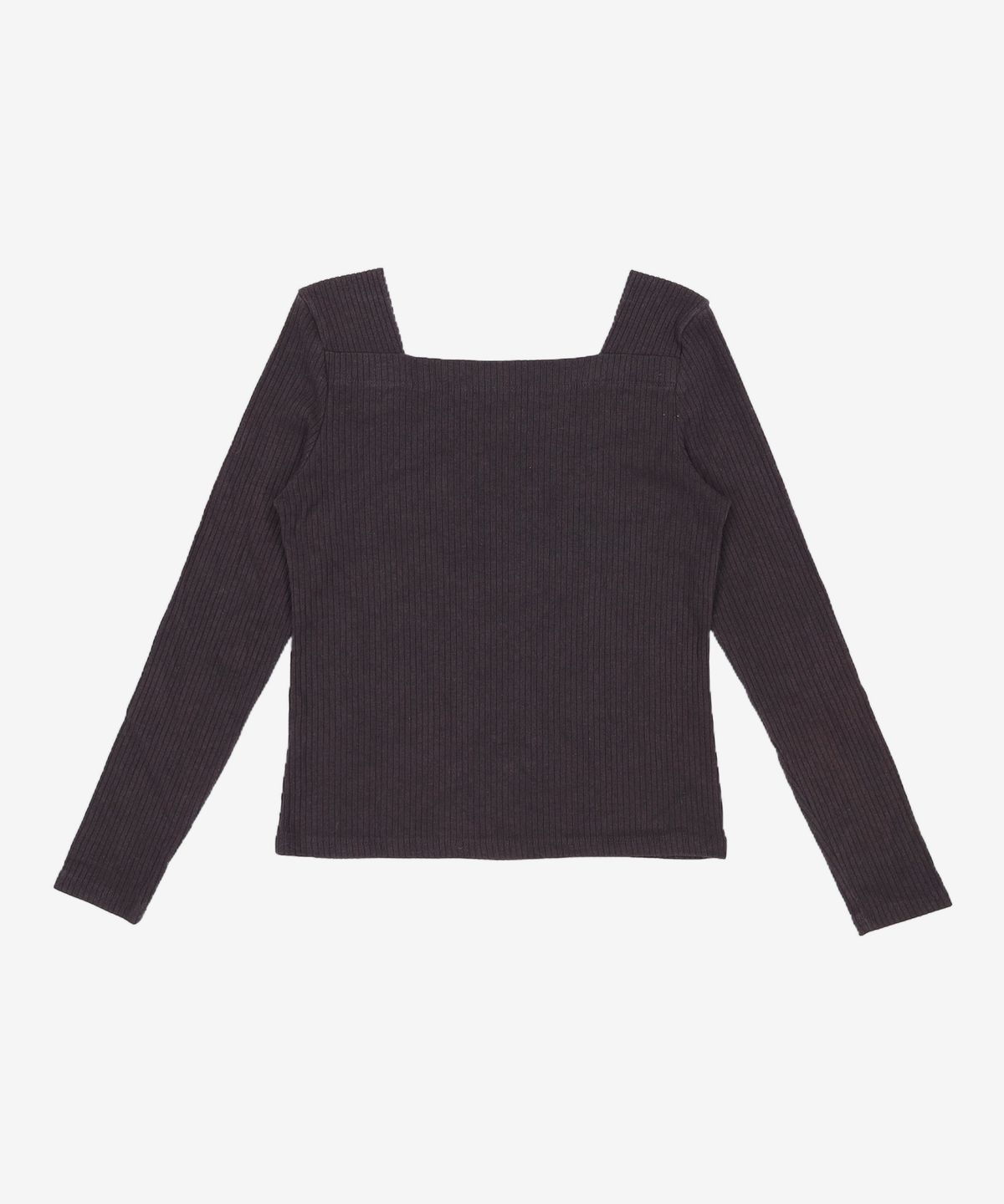 미쏘(MIXXO) 스퀘어넥 골지 긴팔 티셔츠 LWF320A RE_MIWLWF40QA M