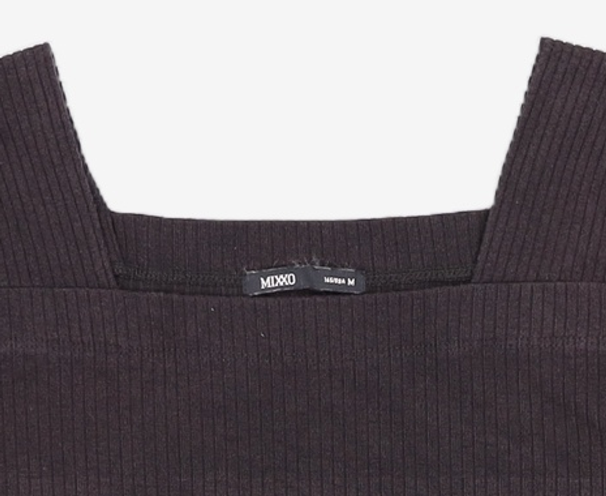 미쏘(MIXXO) 스퀘어넥 골지 긴팔 티셔츠 LWF320A RE_MIWLWF40QA M