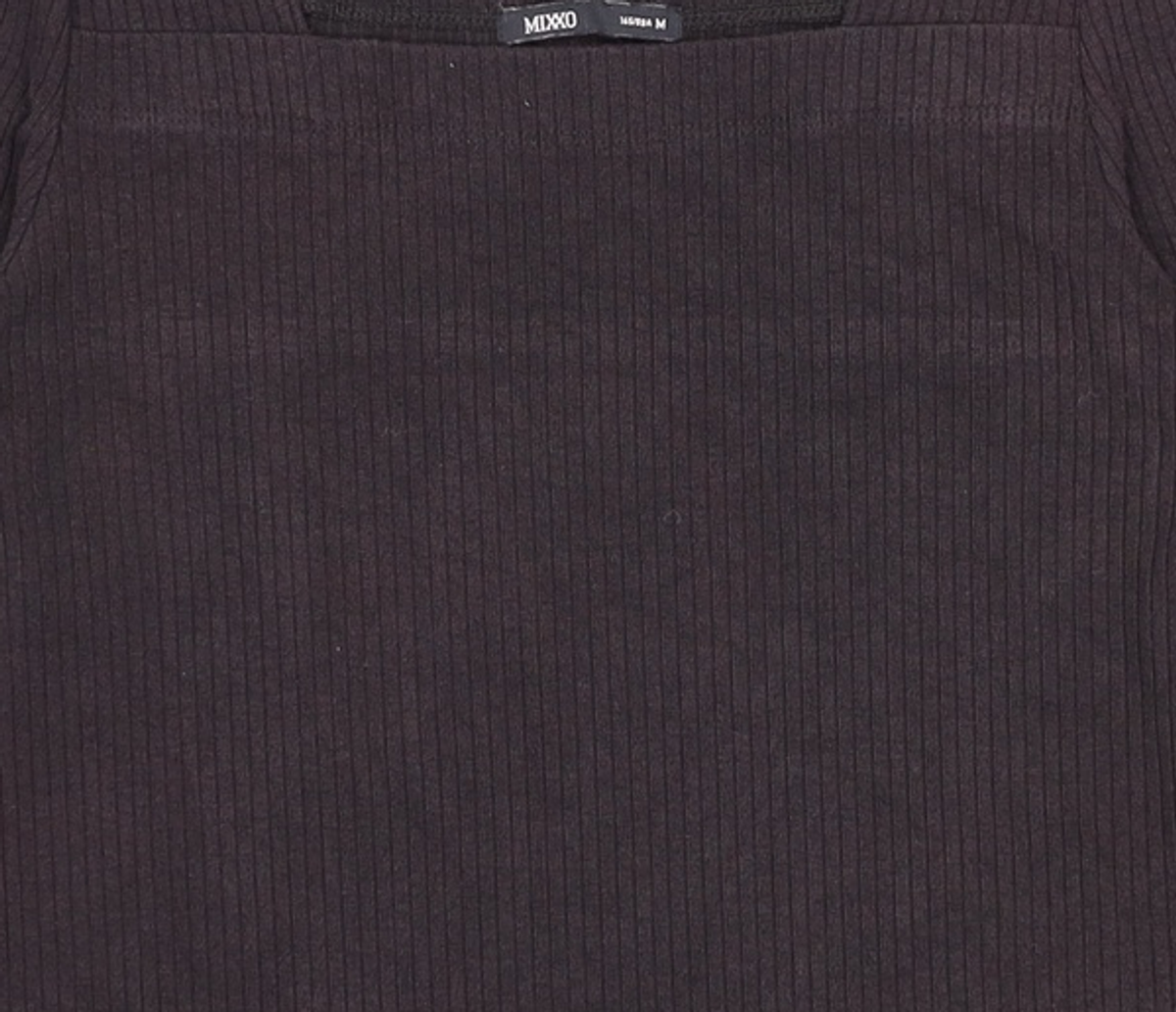 미쏘(MIXXO) 스퀘어넥 골지 긴팔 티셔츠 LWF320A RE_MIWLWF40QA M