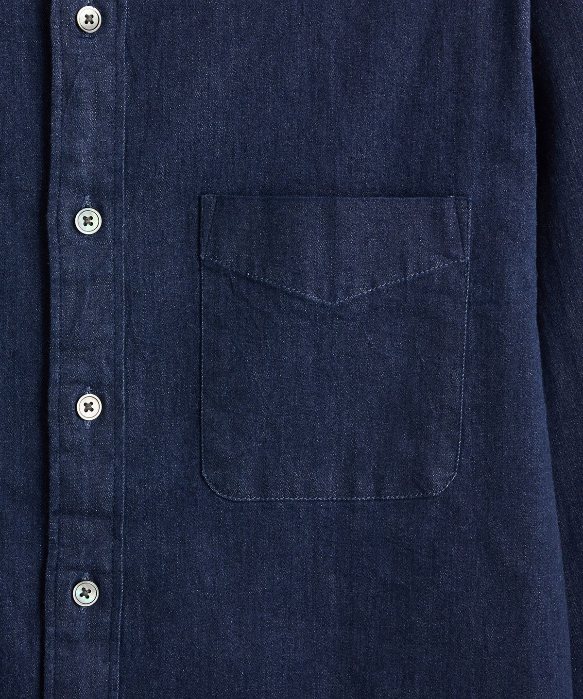 에스티코(STCO) Gentlemens Philosophy 6.5oz 소프트 데님 셔츠_생지 (레귤러핏)_JDSXZ38CSL