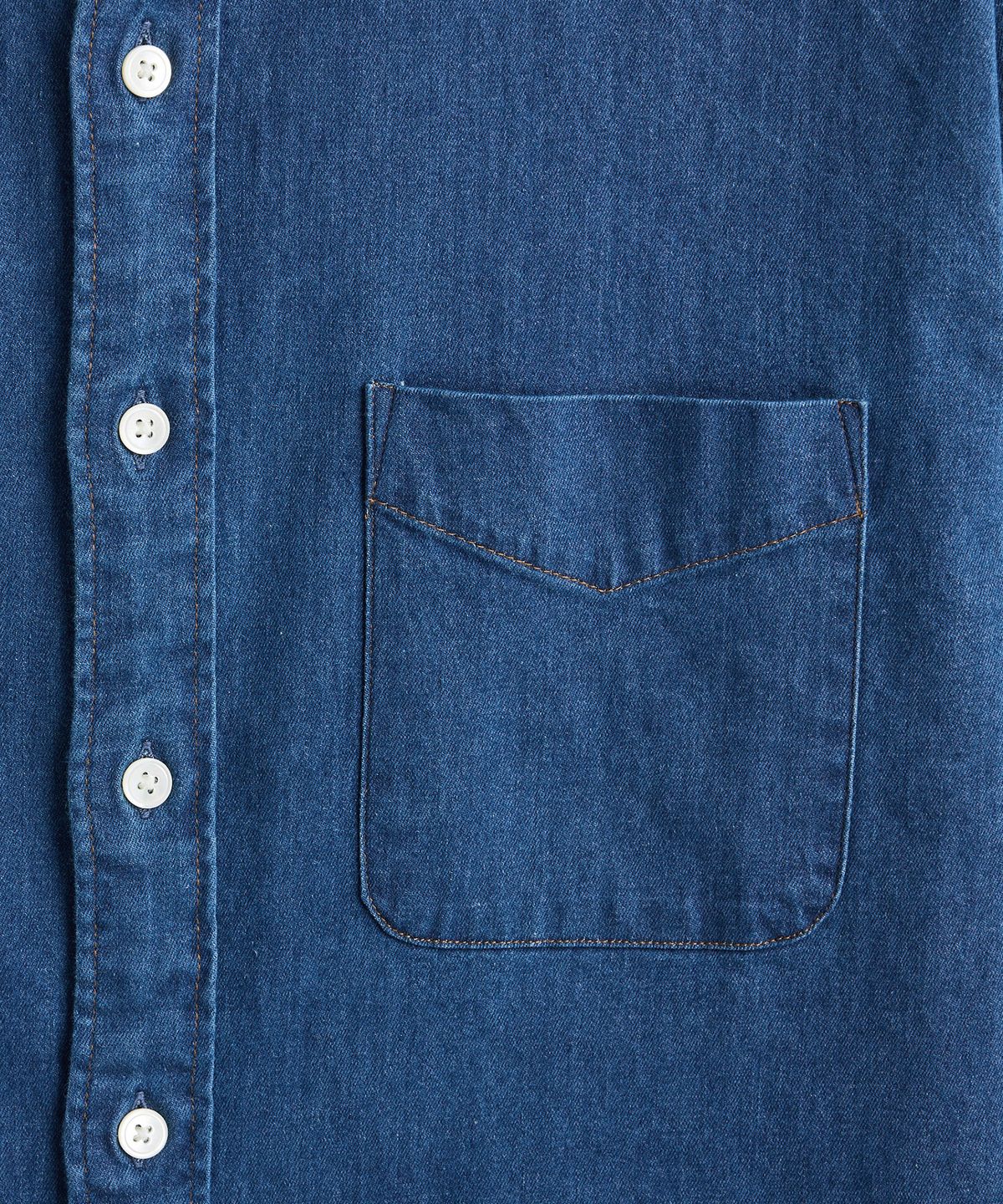 에스티코(STCO) Gentlemens Philosophy 6.5oz 소프트 데님 셔츠_진청 (레귤러핏)_JDSXZ37CSL